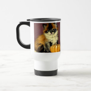 Vintage Ragdoll Halloween Cat Travel Mug