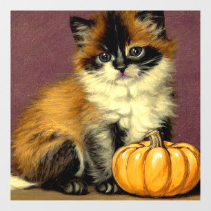 Vintage Ragdoll Halloween Cat Window Cling