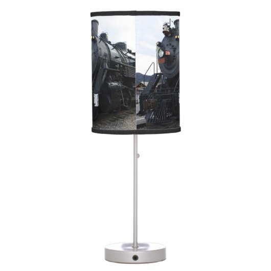 Vintage Railroad Steam Train Table Lamp (Back)