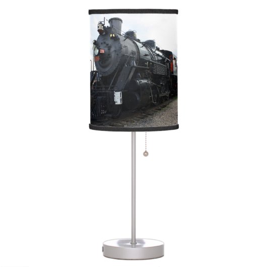 Vintage Railroad Steam Train Table Lamp (Left)