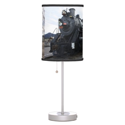 Vintage Railroad Steam Train Table Lamp (Right)