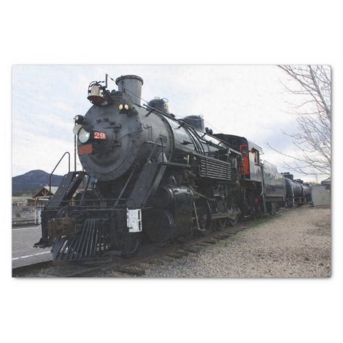 Vintage Railroad Steam Train Tissue Paper