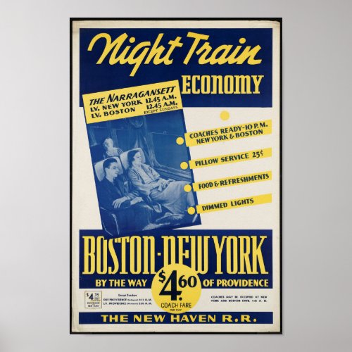 Vintage Railroad Travel Poster