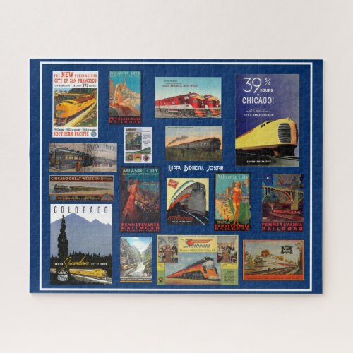 Vintage Railway Advertising     Jigsaw Puzzle