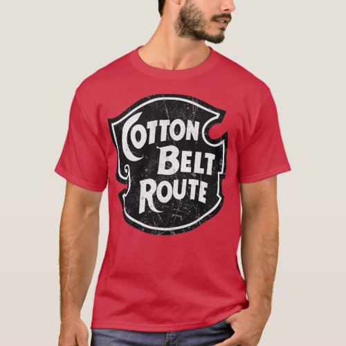 Vintage Railway Cotton Belt Route T_Shirt