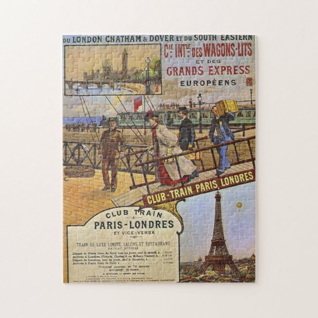 Vintage Railway Poster jigsaw puzzle (Vertical)