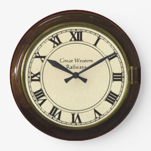 vintage railway station look clock