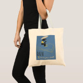 Vintage "Rain is Bad for a Book" WPA Poster Bag (Front (Product))