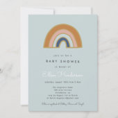 Vintage Rainbow Baby Shower Invitation (Front)