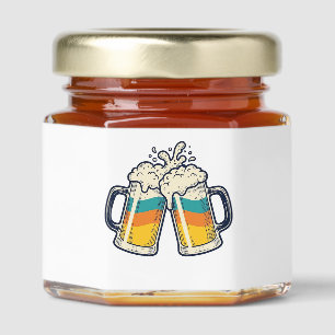 Vintage Rainbow Beer Mug Cheers Vector Shirt_1 Honey Jar Favors