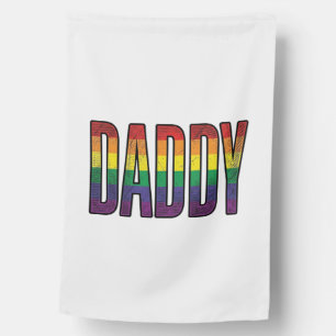 Vintage Rainbow Daddy Pride Typography T-Shirt_1 House Flag