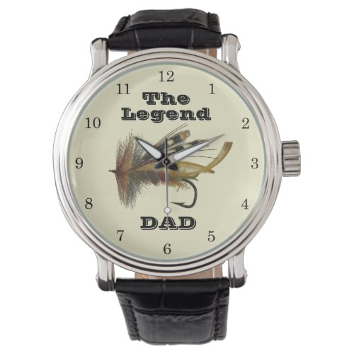 Vintage Rainbow Fly For The Fishing Legend Dad   Watch