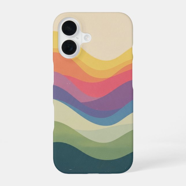 Vintage Rainbow Hills iPhone Case (Back)