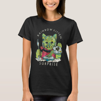 Vintage Rainbow Kitten Surprise Cat T-Shirt