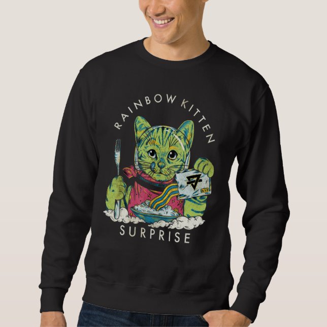 Vintage Rainbow Kitten Surprise Sweatshirt (Front)
