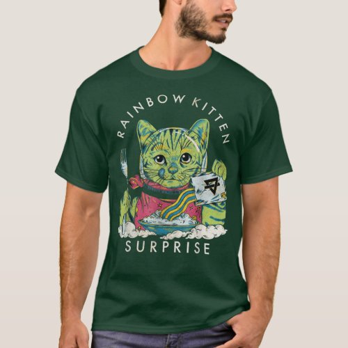 Vintage Rainbow Kitten Surprise  T_Shirt