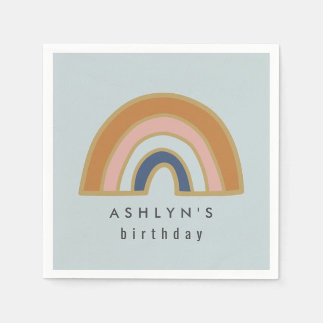 Vintage Rainbow Napkins (Front)