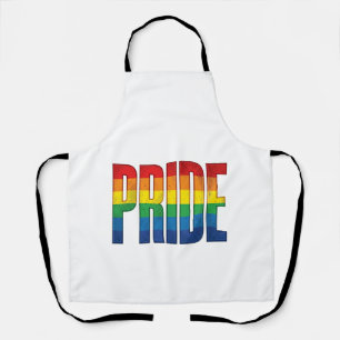 Vintage Rainbow Pride Typography Shirt Design_1 Apron