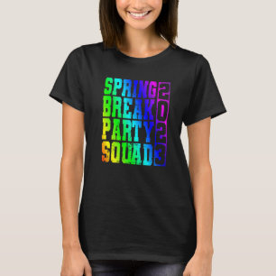 Vintage Rainbow Spring Break Party Squad 2023   T-Shirt