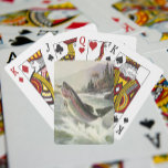 Vintage Rainbow Trout Fisherman Fishing for Fish Poker Cards