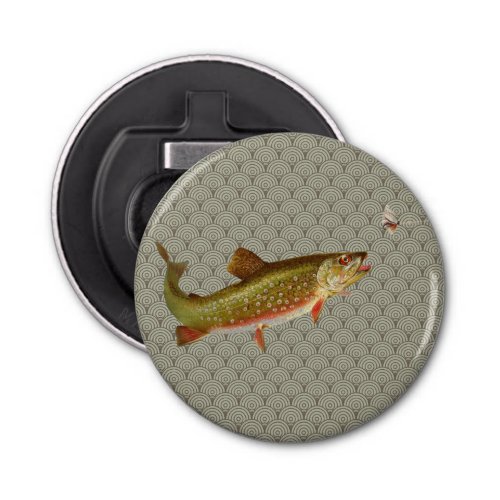 Vintage Rainbow Trout Fly Fishing Bottle Opener