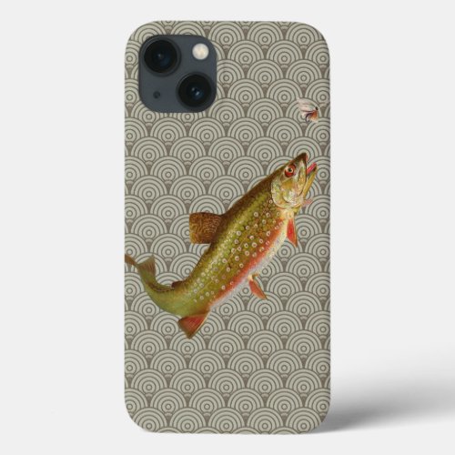 Vintage Rainbow Trout Fly Fishing iPhone 13 Case