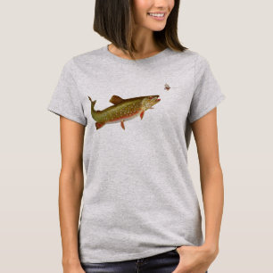 Vintage Rainbow Trout Fly Fishing T-Shirt