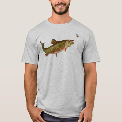 Vintage Rainbow Trout Fly Fishing T_Shirt