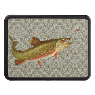Vintage Rainbow Trout Fly Fishing Tow Hitch Cover