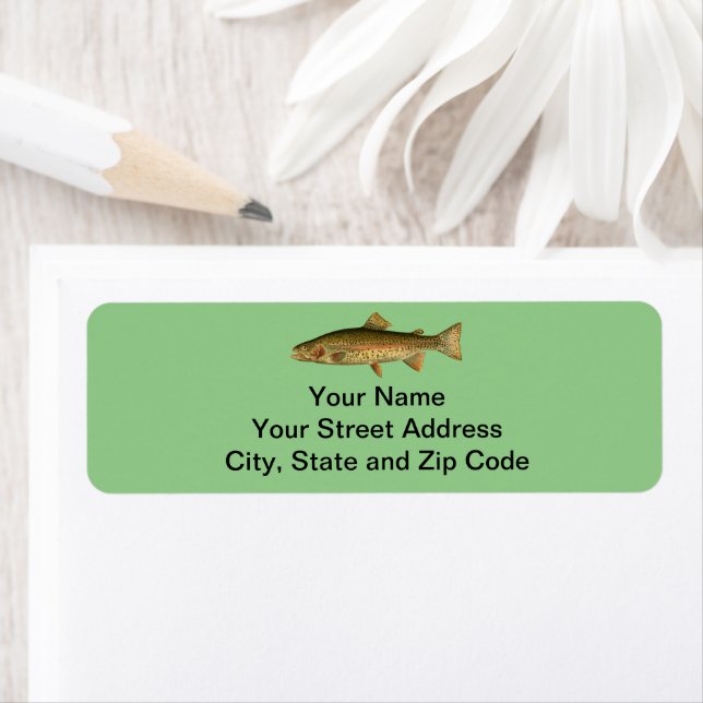 Vintage Rainbow Trout Label (Insitu)