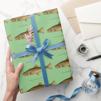 Vintage Rainbow Trout Wrapping Paper