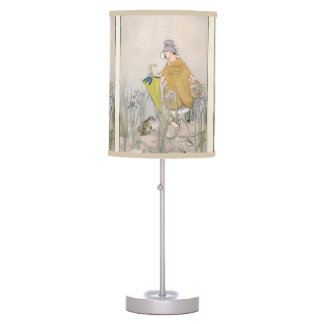 Vintage Rainy Day Frog Table Lamp