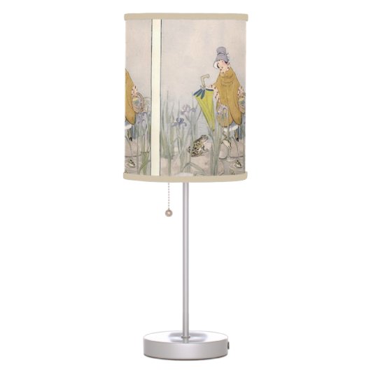 Vintage Rainy Day Frog Table Lamp (Right)