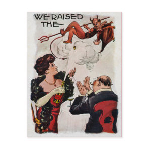 Vintage Raise the Devil Postcard