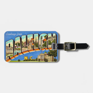 Vintage Raleigh Postcard Luggage Tag