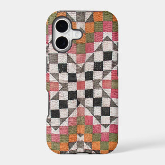 Vintage Ralli Quilt Orange iPhone 17 Case