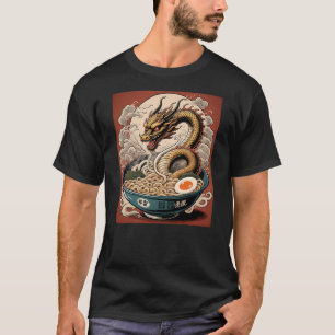 Vintage Ramen Dragon Noodle Retro Japanese Graphic T-Shirt