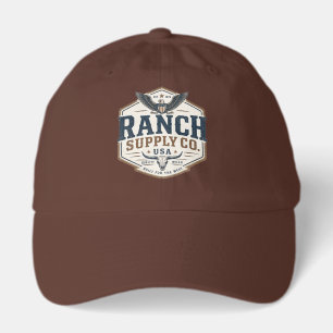 Vintage Ranch Supply Co USA Longhorn Eagle Hat