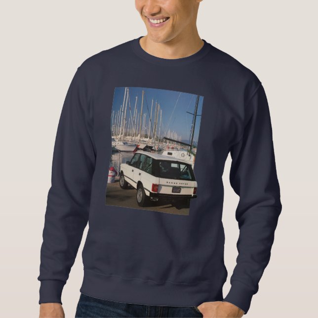 Vintage Range Rover Classic with Sailboats Sweater (Front)