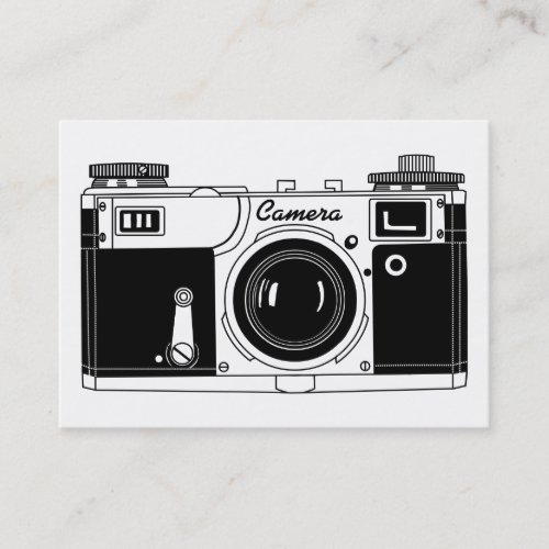 Vintage Rangefinder Camera Business Card