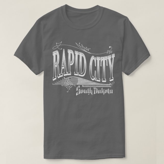 Vintage Rapid City SD T-Shirt (Design Front)