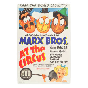 Vintage Rare Marx Bros. Metal Wall Art