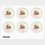 Vintage Raspberry Homemade Jam Jar label | Zazzle