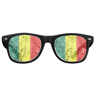 Vintage rasta flag retro sunglasses