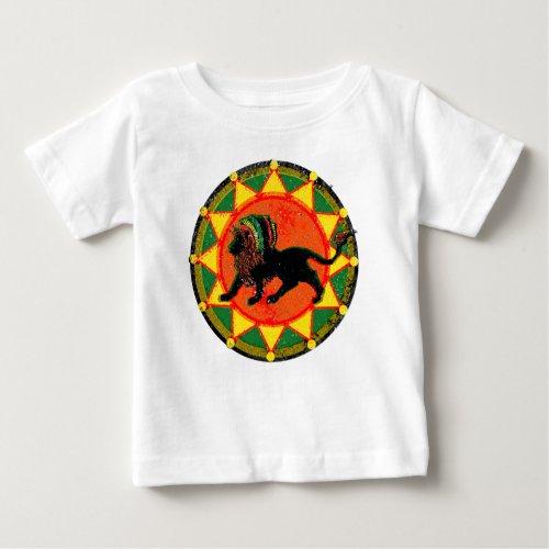 Vintage Rasta Reggae Lion Baby T_Shirt