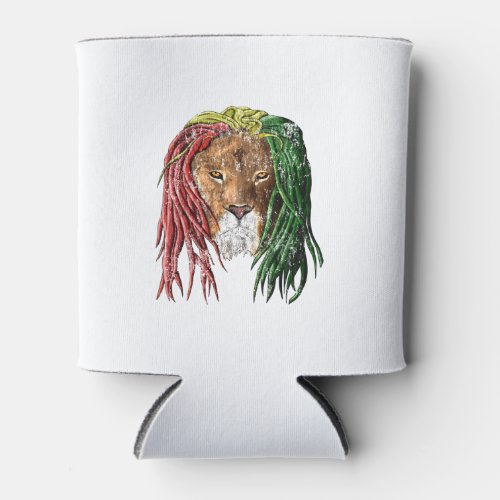 Vintage Rasta Reggae Lion Can Cooler