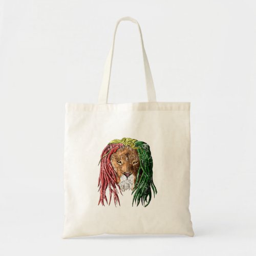 Vintage Rasta Reggae Lion Tote Bag