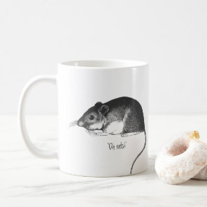 vintage rat  coffee mug