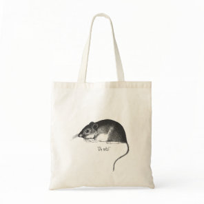 vintage rat mouse retro stylish chic     tote bag