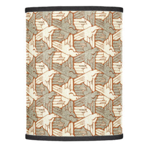 Vintage Raven Bird Pattern Lamp Shade